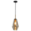 Modern Indoor Lighting Lamps Hanging Smoke Grey Glass Pendant Light For Hotel
