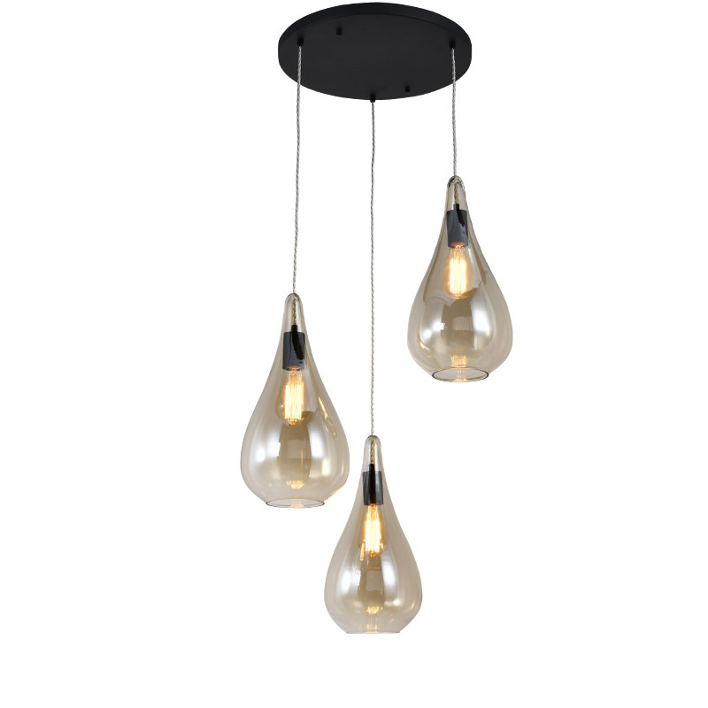Nordic Style Household Coffee Modern Simple Lamps Dining Room Hotel Colorful Glass Pendant Light