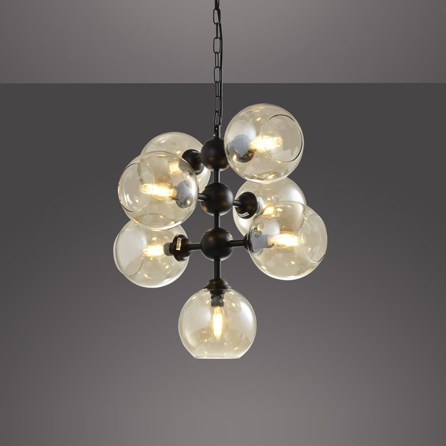 Zhongshan Factory Kitchen Island Nordic Lamp Black Lampadari Fancy House Design Chandelier Gold Hanging Pendant Light